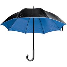 Luxuriöser Regenschirm mit doppelter Bespannung aus Polyester (blau) (Art.-Nr. CA293161)