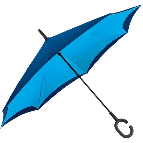 Umklappbarer Regenschirm aus 190T Pongee mit Griff zum Einhängen am Handgelenk (Art.-Nr. CA307210) - Umklappbarer Regenschirm aus 190T...