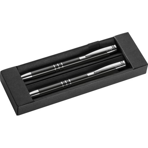 Schreibset mit Kugelschreiber und Druckbleistift aus Metall (Art.-Nr. CA319886) - Schreibset aus Metall, bestehend aus...