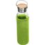 Glasflasche mit Neoprenüberzug, 600ml (apfelgrün) (Art.-Nr. CA324533)