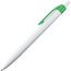 Kunststoffkugelschreiber mit farbigem Clip (grün) (Art.-Nr. CA329450)