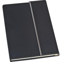 A5 Notizbuch mit Metallapplikation (schwarz) (Art.-Nr. CA356035)