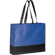 Faltbare Non Woven Einkaufstasche, 2 farbig (blau) (Art.-Nr. CA372250)