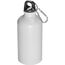 Trinkflasche aus Metall mit Karabinerhaken, 500ml (Weiss) (Art.-Nr. CA373174)