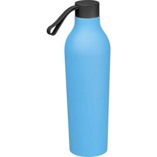 Gummierte Trinkflasche, 750ml (Art.-Nr. CA379650) - Große Trinkflasche mit gummierter Auße...