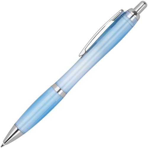 Transparenter RPET Kugelschreiber (Art.-Nr. CA390133) - Klassischer Kugelschreiber aus recycelte...
