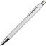 Kugelschreiber mit silbernen Applikationen (Weiss) (Art.-Nr. CA390365)