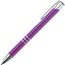 Kugelschreiber aus Metall mit 3 Zierringen (Violett) (Art.-Nr. CA391895)