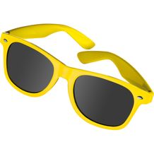 Sonnenbrille aus Kunststoff im Nerdlook, UV 400 Schutz (gelb) (Art.-Nr. CA395317)