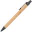 Kugelschreiber aus Weizenstroh und Bambus (Schwarz) (Art.-Nr. CA404458)