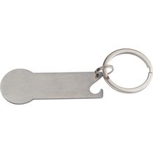 Schlüsselanhänger mit Einkaufschip (grau) (Art.-Nr. CA412215)