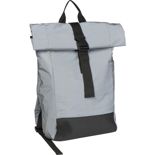 Reflektierender Kurierrucksack (Art.-Nr. CA414138) - Großer Kurierrucksack mit reflektierend...