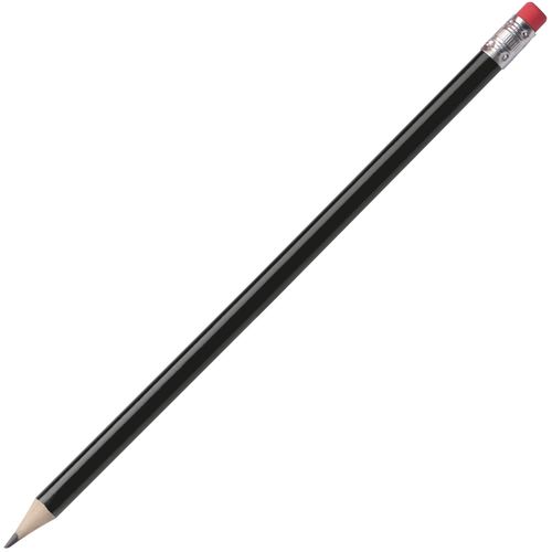 Bleistift mit Radiergummi (Art.-Nr. CA416951) - Holz-Bleistift mit Radiergummi. Minenst...