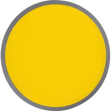 Faltbare Wurfscheibe aus Polyester mit Etui (gelb) (Art.-Nr. CA424993)