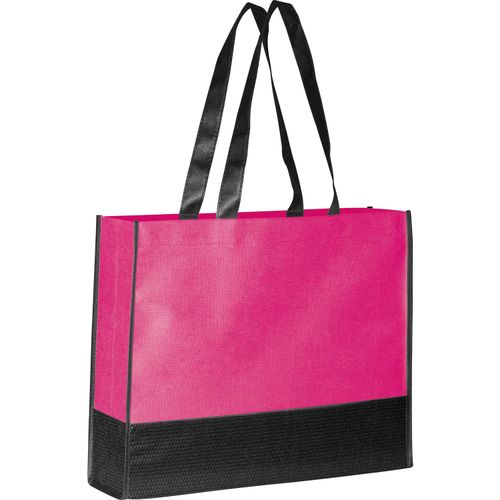 Faltbare Non Woven Einkaufstasche, 2 farbig (Art.-Nr. CA434620) - Faltbare Non Woven Einkaufstasche in...