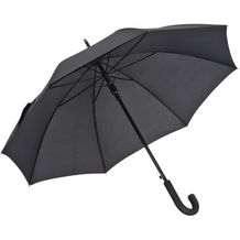 Automatik Regenschirm aus Pongee mit Aluminiumschaft (Schwarz) (Art.-Nr. CA446643)