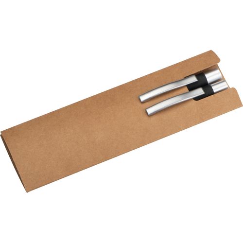 Schreibset Kugelschreiber und Bleistift mit Griffzone aus Bambus (Art.-Nr. CA449791) - Aluminium Schreibset bestehend aus...
