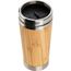 Edelstahlbecher mit Bambussummantelung, 400 ml (beige) (Art.-Nr. CA510573)