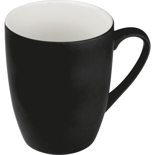 Tasse aus Porzellan, außen gummiert, 300ml (Art.-Nr. CA534368) - Porzellantasse mit gummierter Oberfläch...