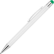 Kugelschreiber aus Aluminium mit gummierter Oberfläche (grün) (Art.-Nr. CA538864)