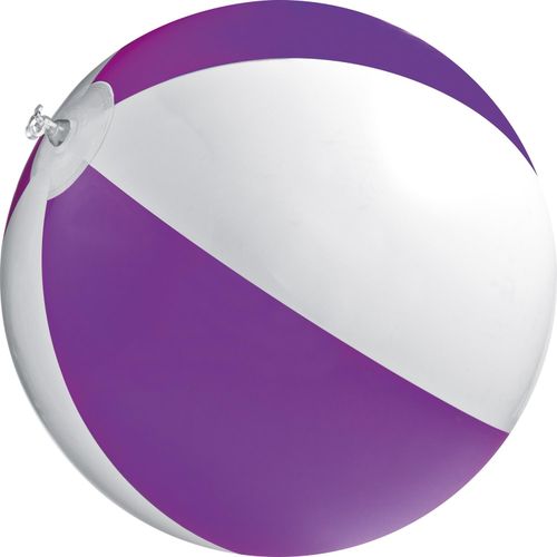 Strandball aus PVC mit einer Segmentlänge von 40 cm (Art.-Nr. CA547797) - Bicolor Strandball aus PVC mit einer...