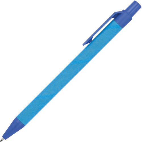 Kugelschreiber aus Papier und Mais (Art.-Nr. CA559138) - Blauschreibender Kugelschreiber aus...