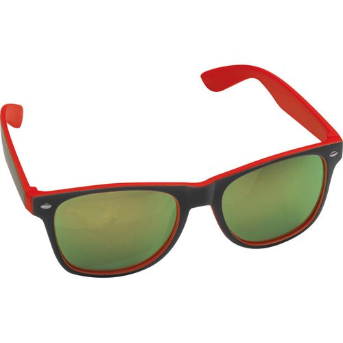 Sonnenbrille aus Kunststoff mit verspiegelten Gläsern, UV 400 Schutz (Art.-Nr. CA577820) - Stylische Sonnenbrille aus Kunststoff,...