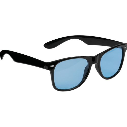 Sonnenbrille mit farbigen Gläsern (Art.-Nr. CA578988) - Sonnenbrille mit schwarzem Kunststoffrah...