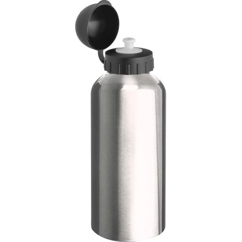 Trinkflasche aus Metall, 600ml (Art.-Nr. CA595627) - Trinkflasche aus Metall mit Sportverschl...