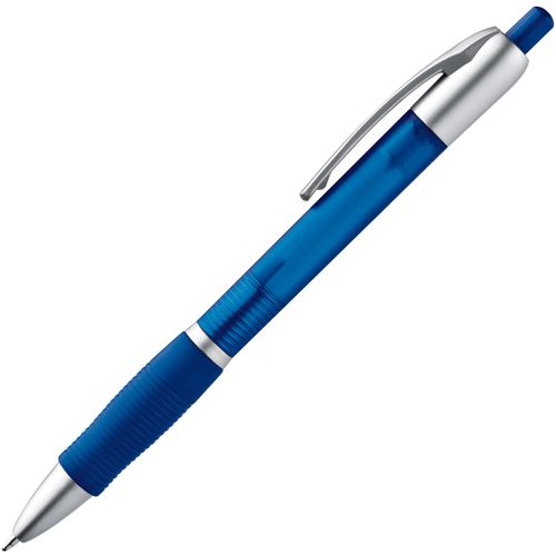 Kugelschreiber aus Kunststoff (Art.-Nr. CA606974) - Druckkugelschreiber mit blau schreibende...