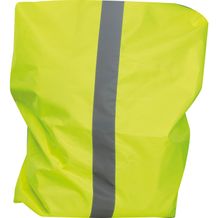 Regenschutz für Rucksäcke mit Reflektorstreifen und Zugband (gelb) (Art.-Nr. CA615545)