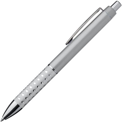 Kugelschreiber mit glitzernder Griffzone (Art.-Nr. CA632254) - Kugelschreiber mit glitzernder, rutschfe...