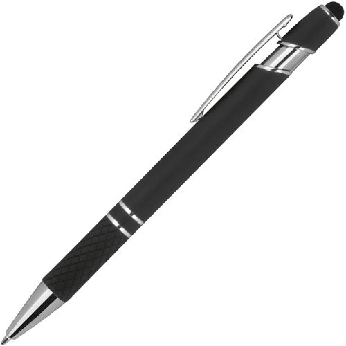 Kugelschreiber mit Muster (Art.-Nr. CA640278) - Kugelschreiber aus Aluminium mit silbern...