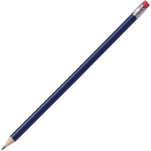 Bleistift mit Radiergummi (Art.-Nr. CA641335) - Holz-Bleistift mit Radiergummi. Minenst...