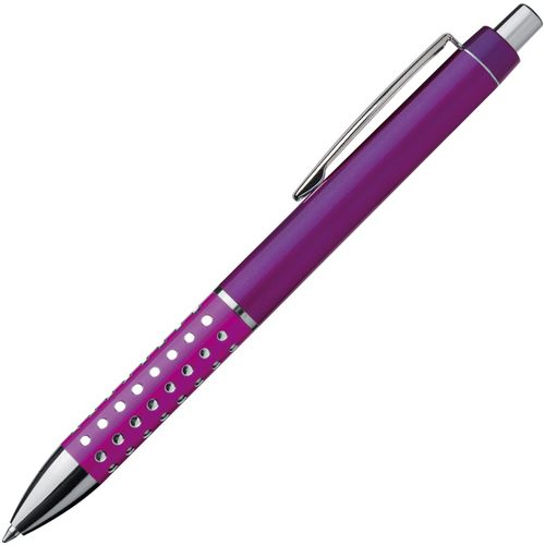 Kugelschreiber mit glitzernder Griffzone (Art.-Nr. CA642250) - Kugelschreiber mit glitzernder, rutschfe...