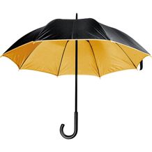 Luxuriöser Regenschirm mit doppelter Bespannung aus Polyester (gold) (Art.-Nr. CA682987)