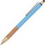 Kugelschreiber mit Korkgriffzone (hellblau) (Art.-Nr. CA686115)