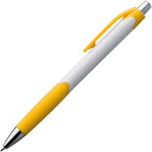 Kugelschreiber mit farbiger Gummigriffzone (gelb) (Art.-Nr. CA686597)