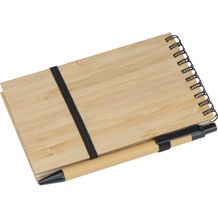 Notizbuch mit Bambuscover (beige) (Art.-Nr. CA700954)