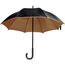 Luxuriöser Regenschirm mit doppelter Bespannung aus Polyester (Braun) (Art.-Nr. CA703647)