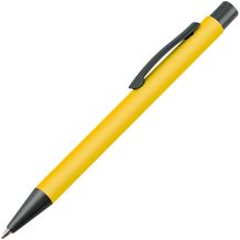 Matter Kugelschreiber mit Metallclip (gelb) (Art.-Nr. CA725292)