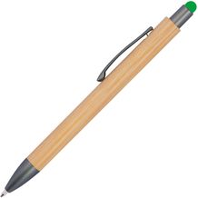 Bambuskugelschreiber mit Touchfunktion (grün) (Art.-Nr. CA733089)