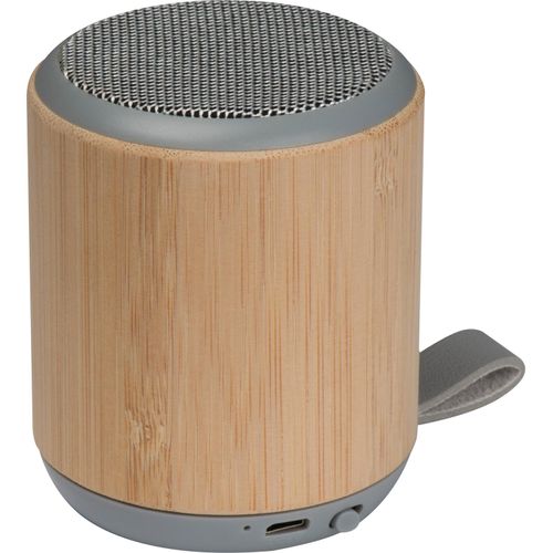 Bluetooth Lautsprecher (Art.-Nr. CA750844) - Bluetooth 5.0 Lautsprecher aus Bambus...
