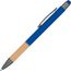 Kugelschreiber mit Griffzone aus Bambus (blau) (Art.-Nr. CA755078)