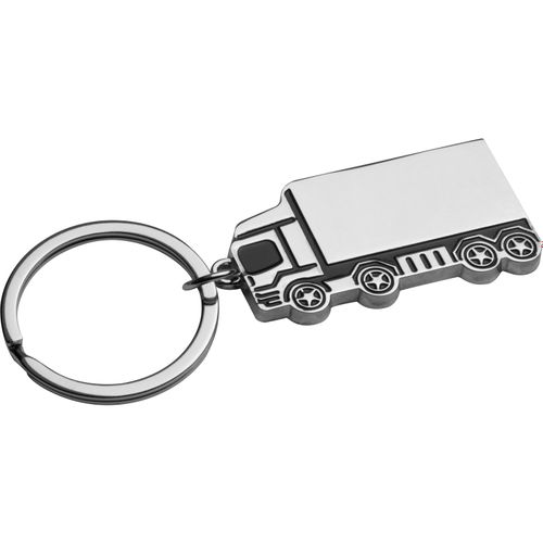 Metall Schlüsselanhänger LKW (Art.-Nr. CA759516) - Schlüsselanhänger LKW aus hochglänzen...