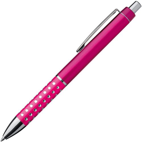 Kugelschreiber mit glitzernder Griffzone (Art.-Nr. CA778672) - Kugelschreiber mit glitzernder, rutschfe...