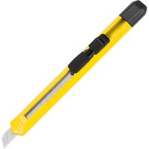 Schlankes Kartonmesser aus Kunststoff (gelb) (Art.-Nr. CA790325)