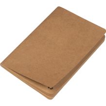 A5 Notizbuch aus Recycling Papier (beige) (Art.-Nr. CA805571)