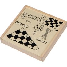 Spieleset in einer Holzbox (beige) (Art.-Nr. CA808336)