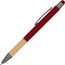 Kugelschreiber mit Griffzone aus Bambus (Burgund) (Art.-Nr. CA809353)